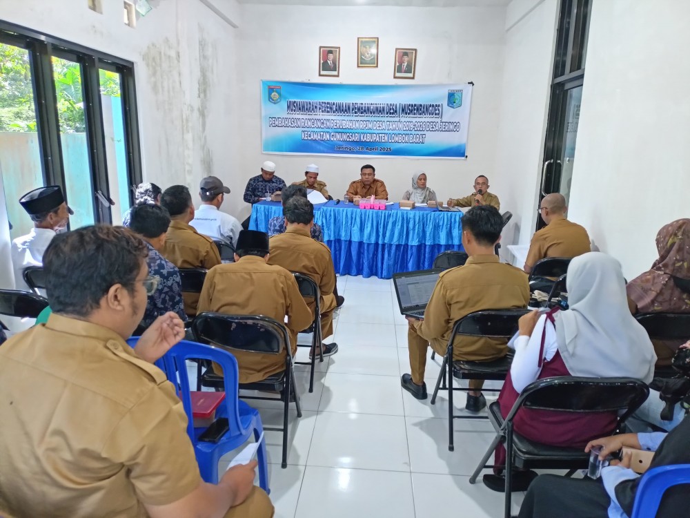 Pembahasan Rancangan Perubahan RPJM Desa Jeringo
